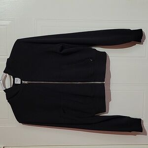 TNA Black Waffle Knit Full Zip Hoodie US M